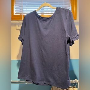 Blue Blouse with ruffles